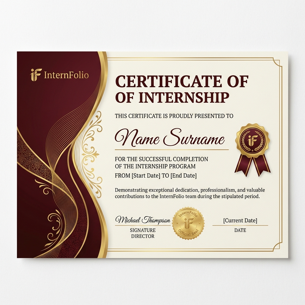 Certificate of Internship
